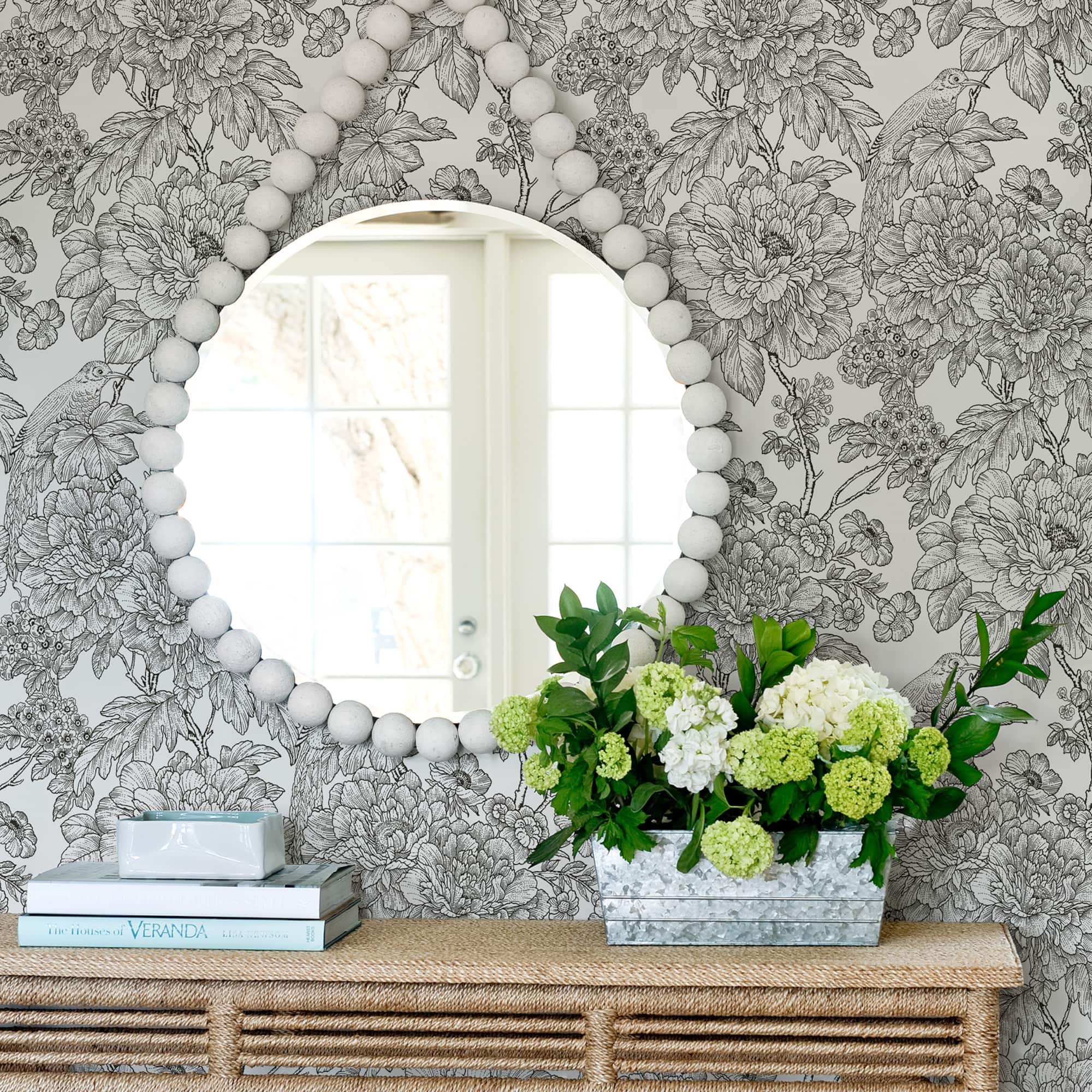 NuWallpaper Black & White Sudbury Peel & Stick Wallpaper